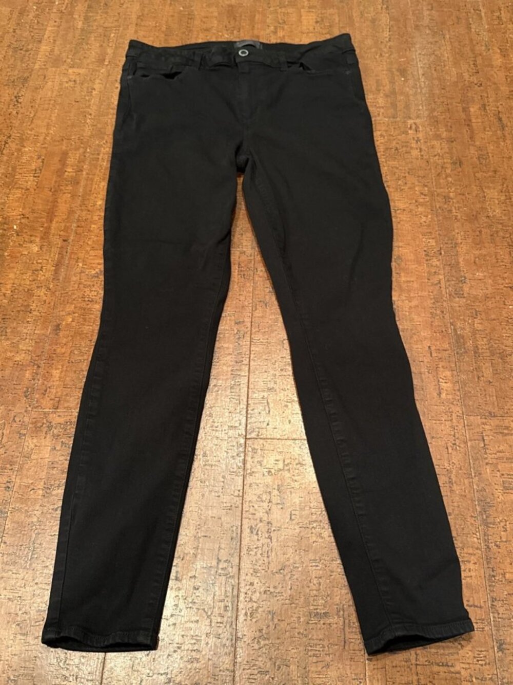 Paige Women’s 32 Black High Rise Hoxton Ultra Skinny Jeans Stretch Denim